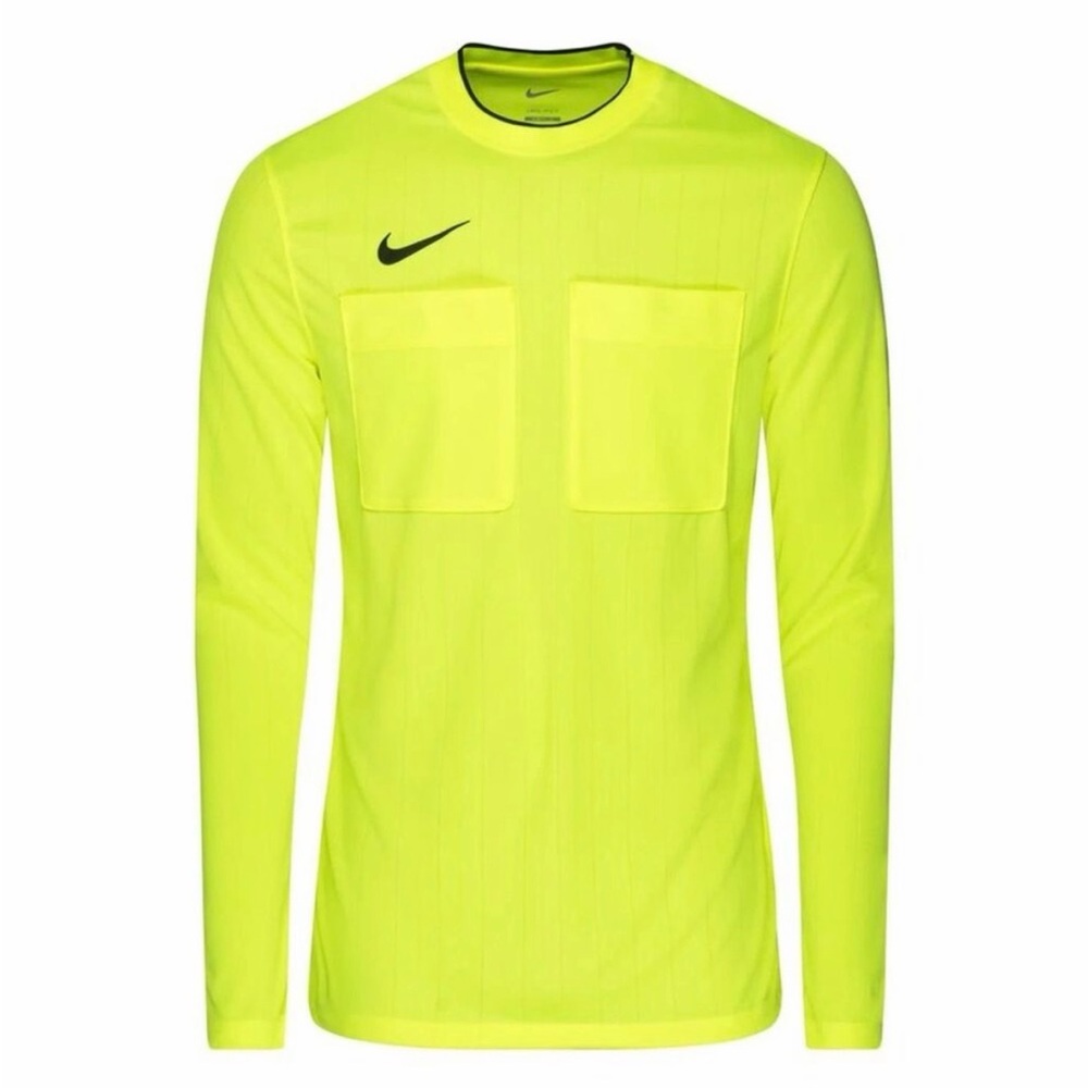 Nike Dri-FIT Soccer Referee Jersey Pockets Slim Fit Volt Men’s‎ Small NWT